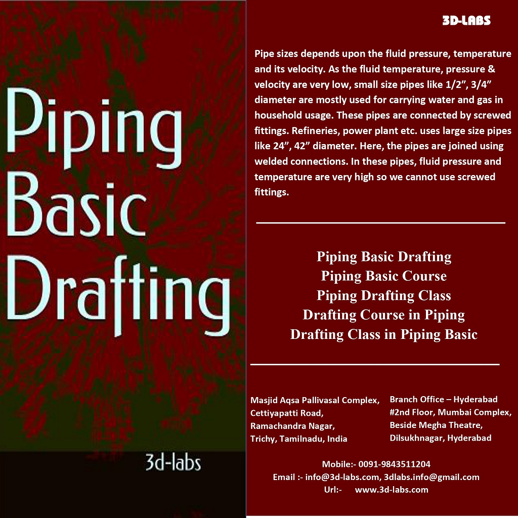 Piping Basic Drafting by 3D - LABS on Dribbble