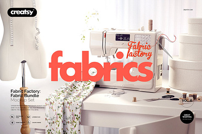 Fabric Factory v.6 Mockup Bundle online