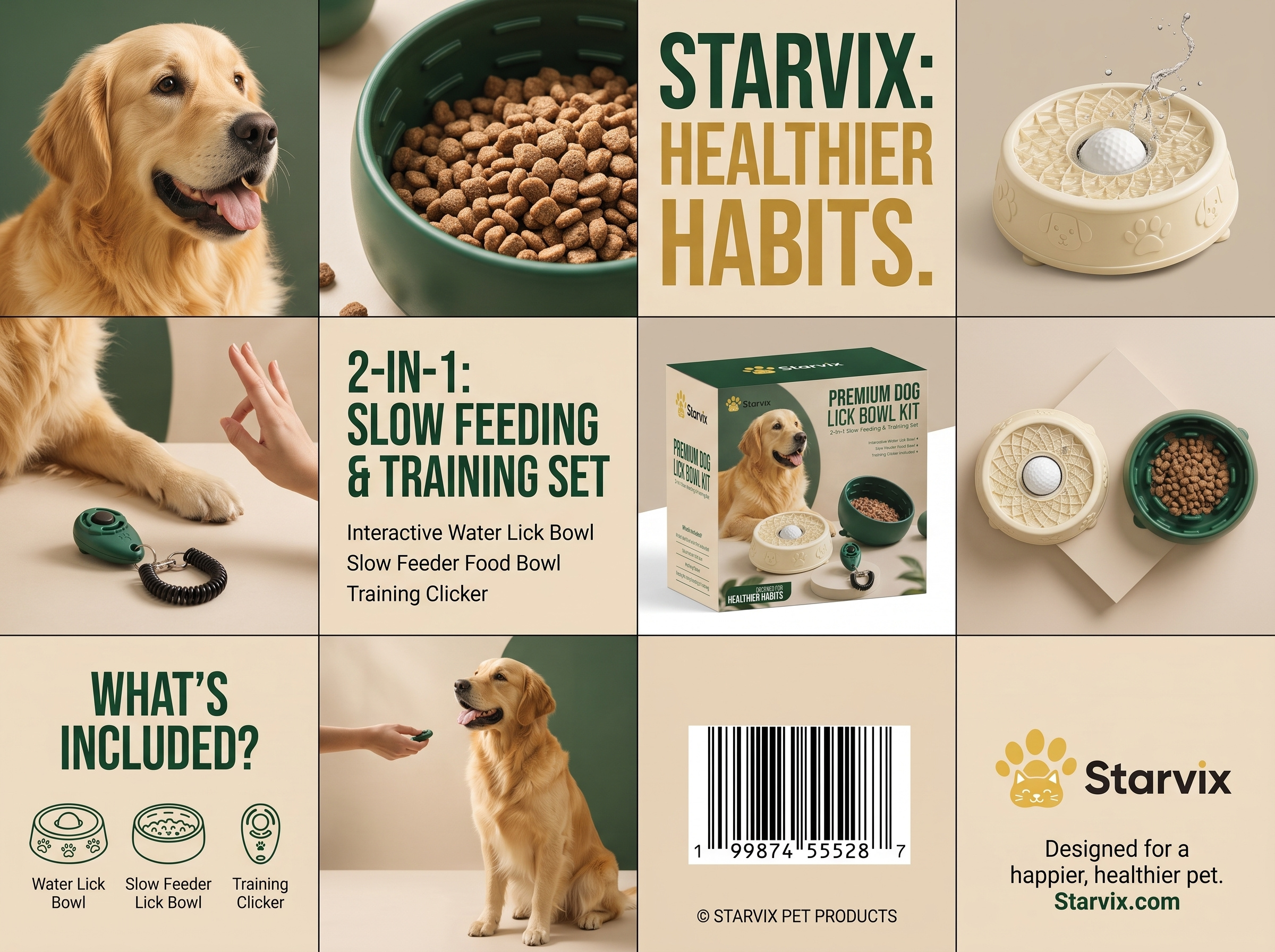 Premium Dog Lick Bowl Kit Packaging amazon box design branding dog graphic design illustration label mockup packaging packaging design pet product design