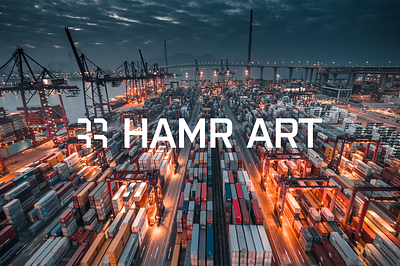 HAMR ART visual identity branding container graphic design logo shipping transpo transport