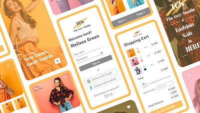 Fashion | Mobile App app branding color design graphic design illustration logo ui ux vector