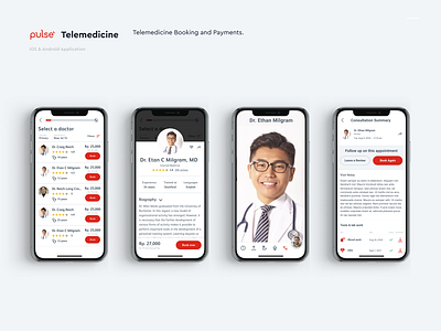 Pulse by Prudential. Telemedicine app ui ux