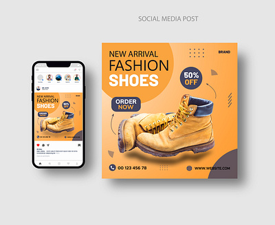Fashion Shoes Social Media post template instagram post post social media advertising social media post template