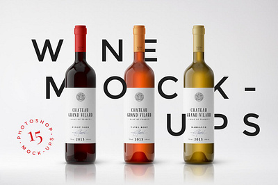 Wine Packaging Mockups PSD
