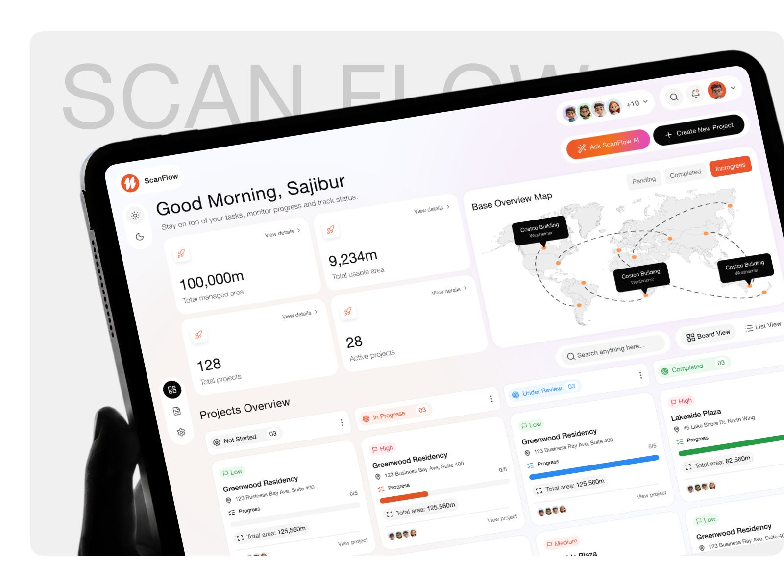 SaaS Dashboard - Building Scanning Platform ai chatbot b2b dashboard dashboard design product design saas dashboard ui user research web design