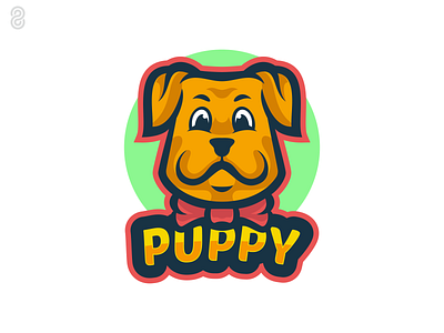 Puppy Mascot Logo Design branding design emblem graphic design illustration logo vector