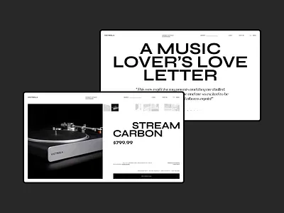 VICTROLA — Online Store of Turntables branding clean design grid home minimal music online store product section store typography ui ui design ux ux design web website white