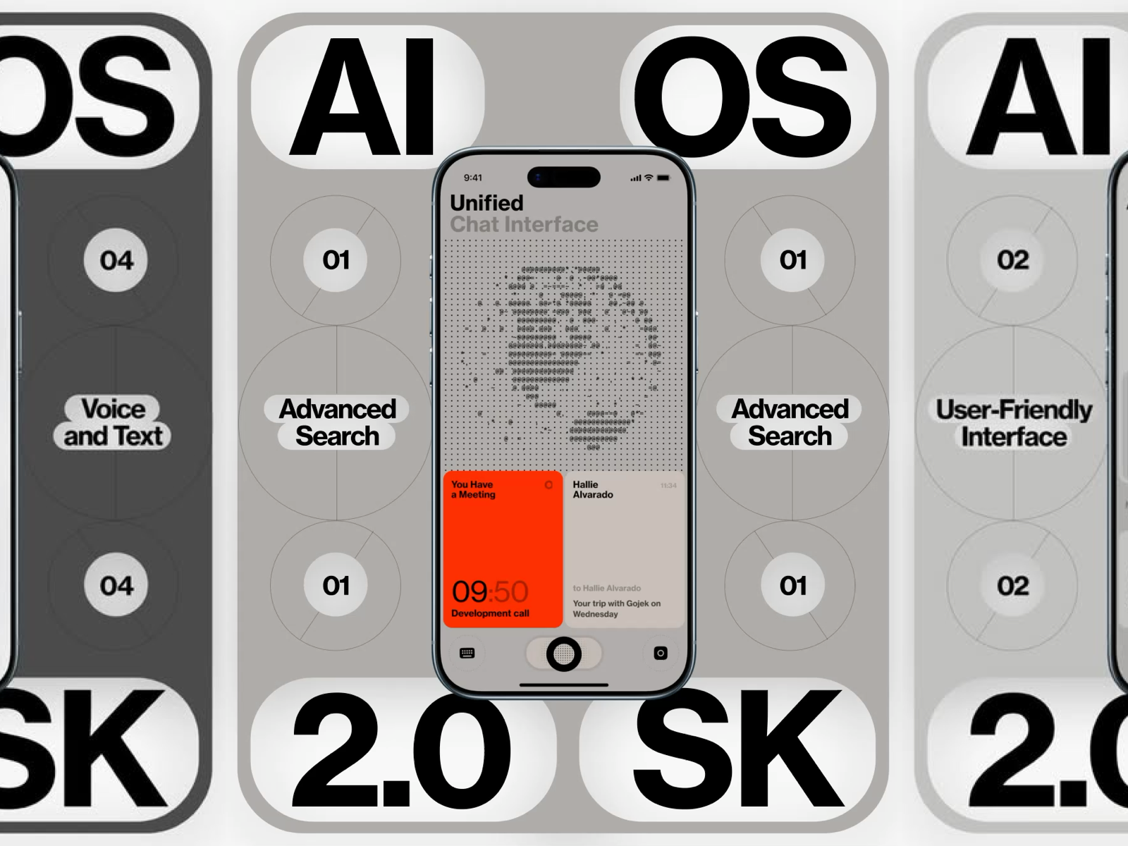 AI OS ai clock code coding dashboard data design homepage illustration interface ios iphone mobile os vibe video watch