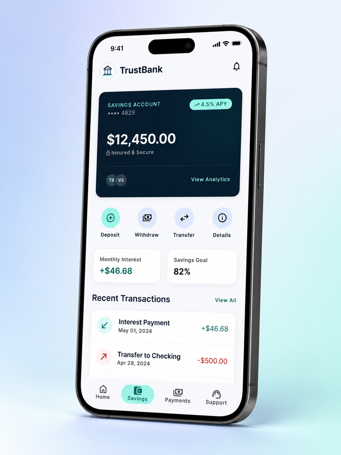 Mobile Banking App app mobile ui