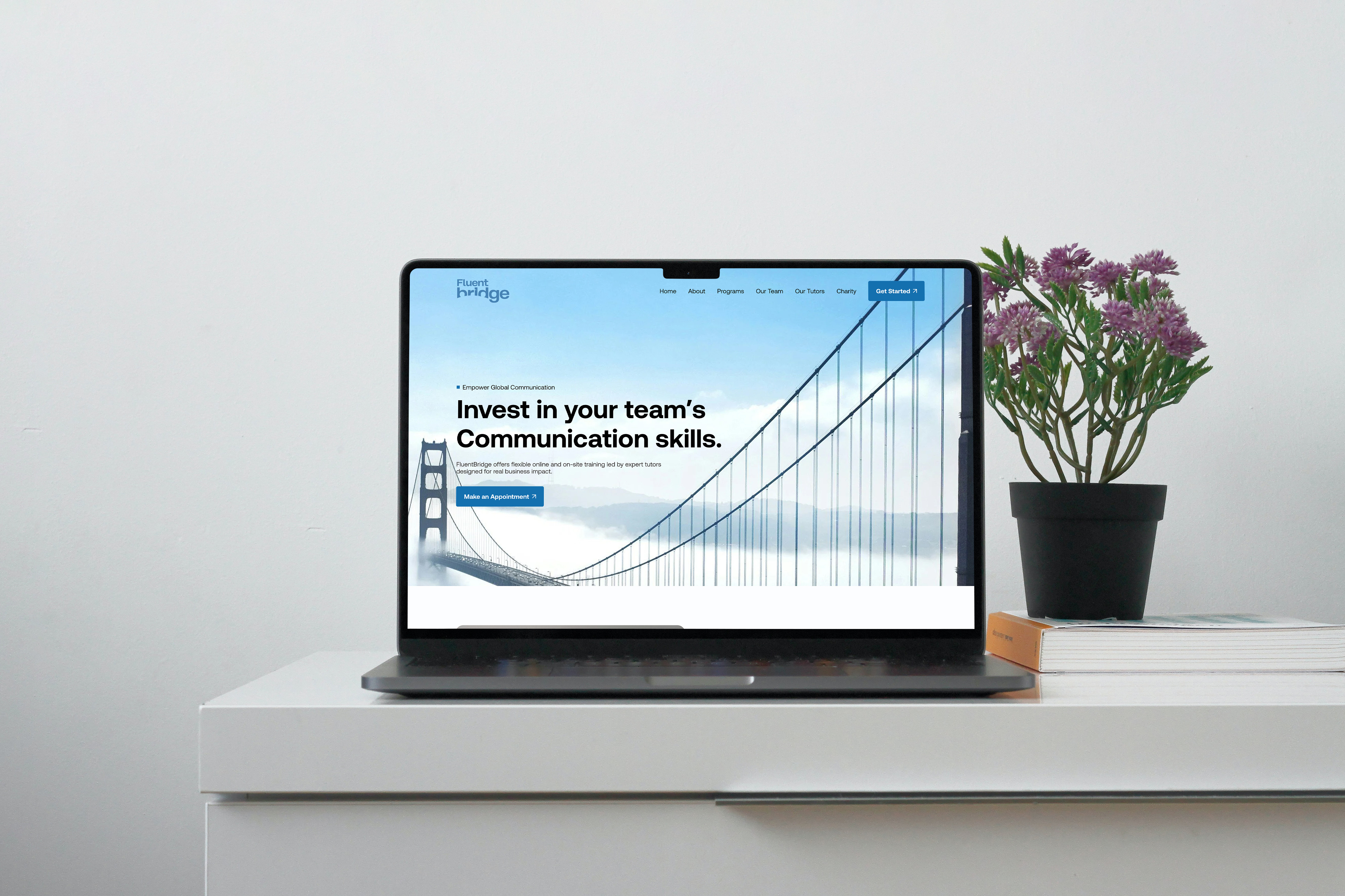 Premium Website Design for Language Training Agencies b2b landing page corporate web design educational website design figma to squarespace modern business ui responsive web design squarespace developer squarespace redesign training agency ui ux case study