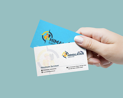 Business Card Design for HIMALAYAN SURVEYOR branding business card design graphic design logo typography visiting card