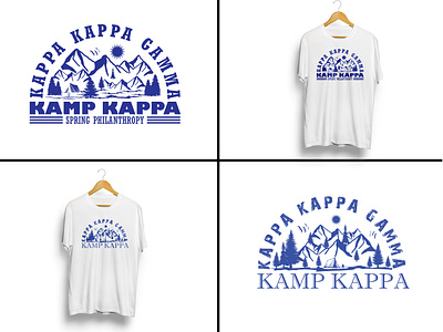 T-shirt design (KAMP KAPPA) branding design graphic design illustration typography vector