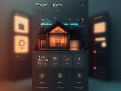 Smart Home App 3d animation branding design follow graphic design illustration logo ui vector