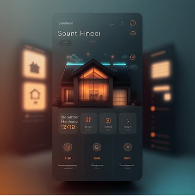 Smart Home App 3d animation branding design follow graphic design illustration logo ui vector