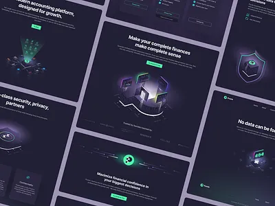 Fintech Landing Page & Web Design for Puzzle business website fintech landing page home page homepage landing landing page landingpage marketing website page site user experience user interface web web design web page web site webdesign webpage website website design