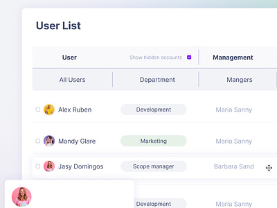 User list analytics branding commerce design icon ui user list ux web