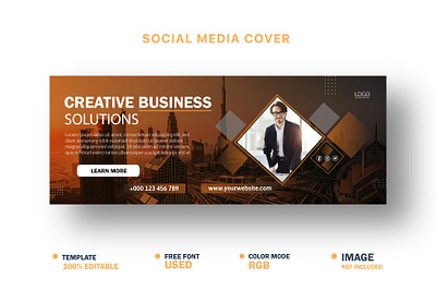 Creative Business Social Media Cover Template facebook cover template