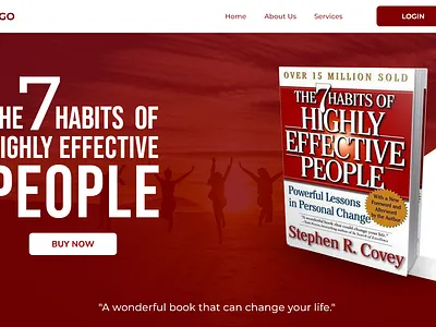 Book landing page design #003 #dailyui adobe xd design book landing page book landing page ui branding dailyui dailyui challenge design graphic design home landing page landing page ui logo ui ui challenge ui design ui ux ui ux design uiux ux design