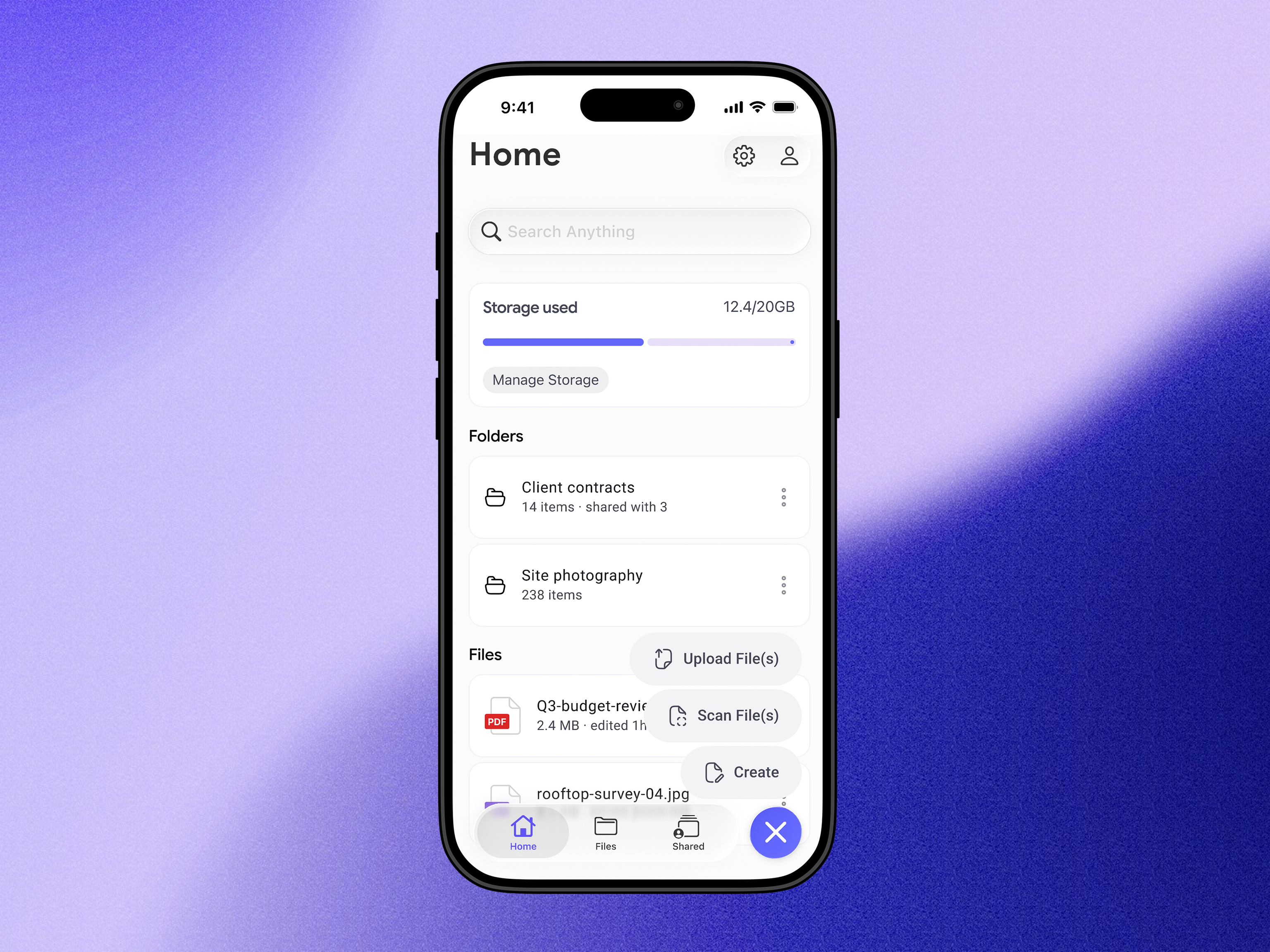 File Manager Mobile App UI Design mobile app product design ui uidesign ux