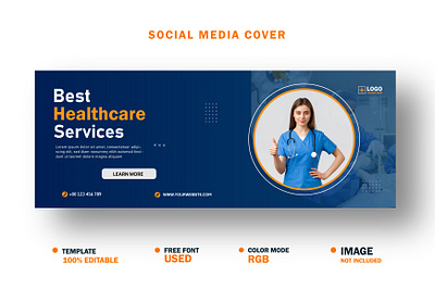 Healthcare Social Media Cover Template instagram promo