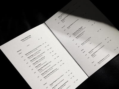 Wine List Design art direction fine dining restaurant graphic design hierarchy layout layout design menu menu design restaurant restaurant design typography wine list wine list design