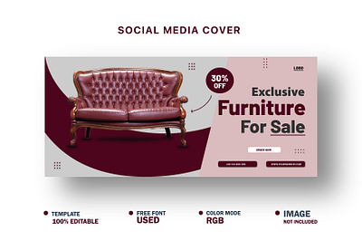 Furniture Social Media Cover Template corporate post post
