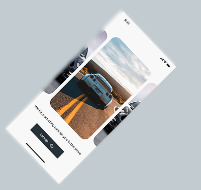 Car slot onboarding screen design ui