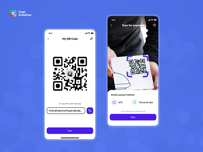 Banking Mobile App - App Design Concept app banking capi creative design finance illustration mobile mobile app mobile banking mobile design qr code transfer app ui