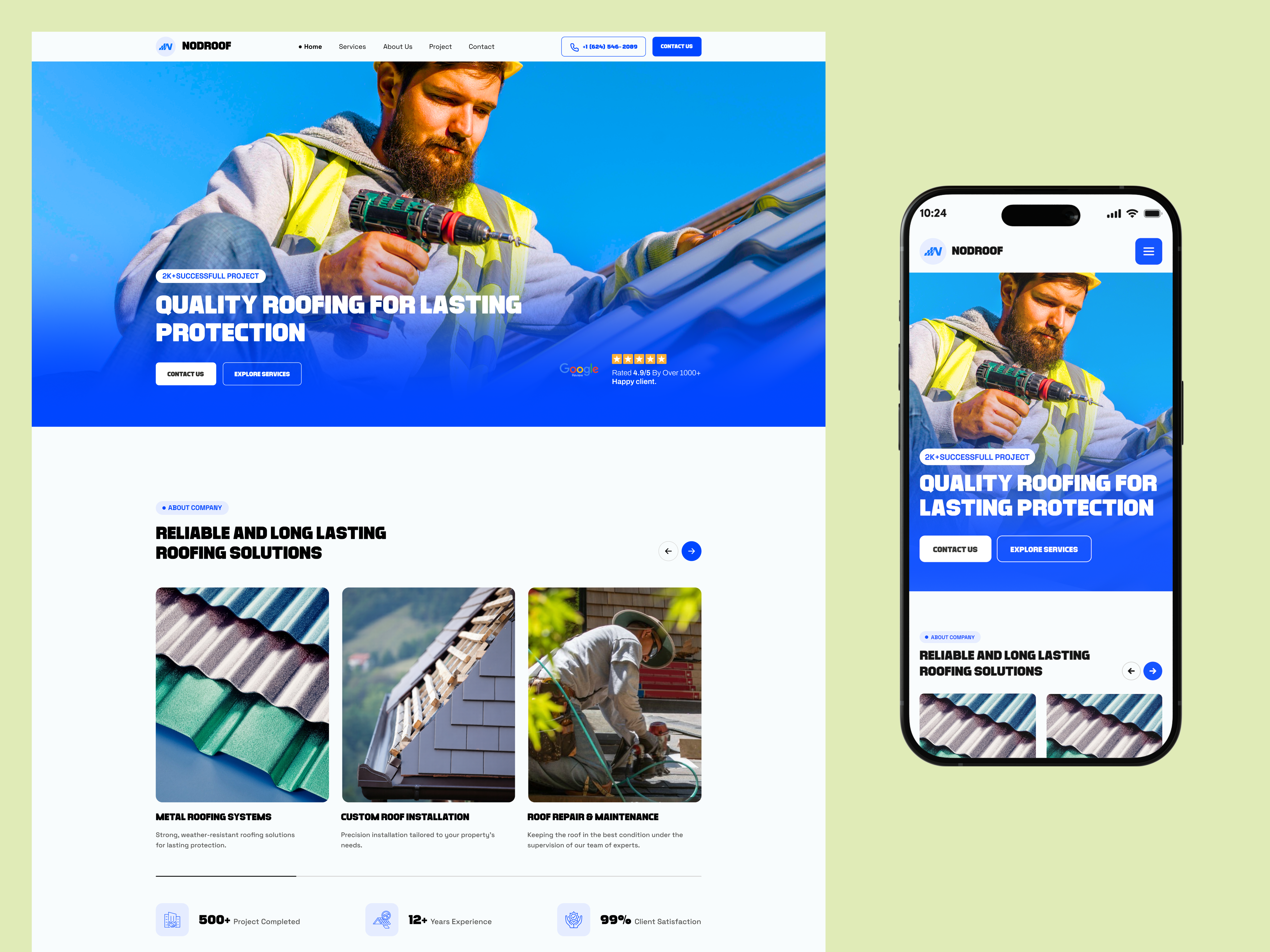 Modern - Roofing Service Website. design agency landing page landing page design product design product design agency roofing contractor website roofing service website roofing website roofing website landing page service website service website landing page startup design agency ui ux uxuidesign website website design website landing page
