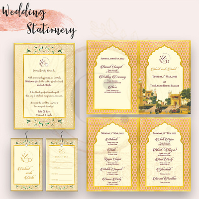 Wedding Stationery collection decoration digital e invites invitations stationery theme wedding