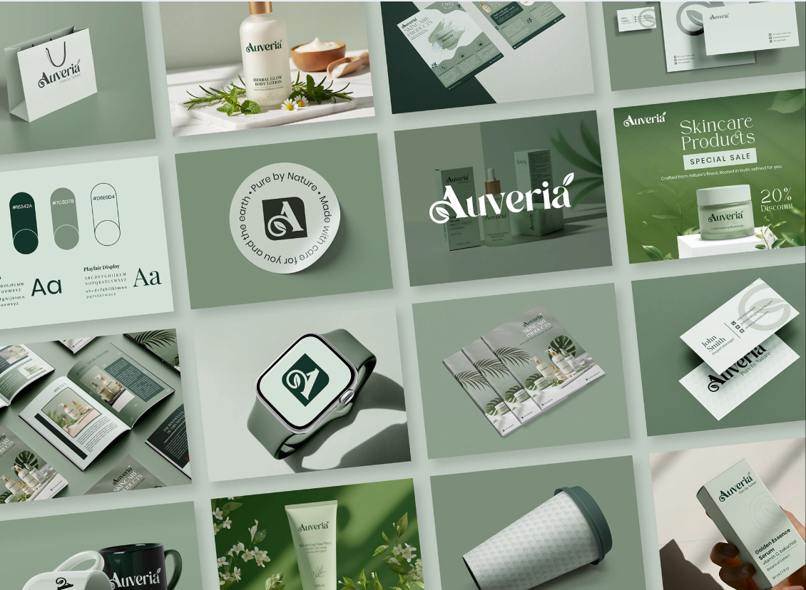 Auveria Logo & Branding brand design brand identity branding design graphic design graphic designer logo visual identity