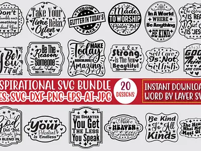 Inspirational SVG Bundle Vol.2