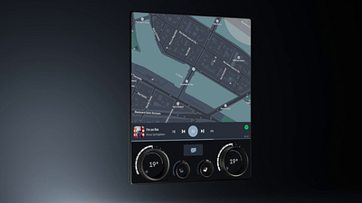 In-Car Climate Controls HMI Concept after effects animation automation automotive car climatecontrols design dial driving ergonomics figma hmi hvac in car infotainment interface tablet temperature usability ux