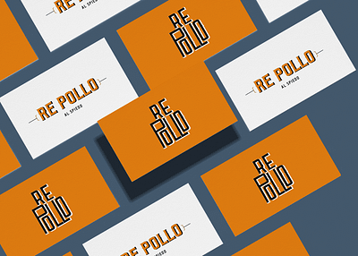 Branding RePollo brand identity branding chicken design graphic design logo orange restaurant vector