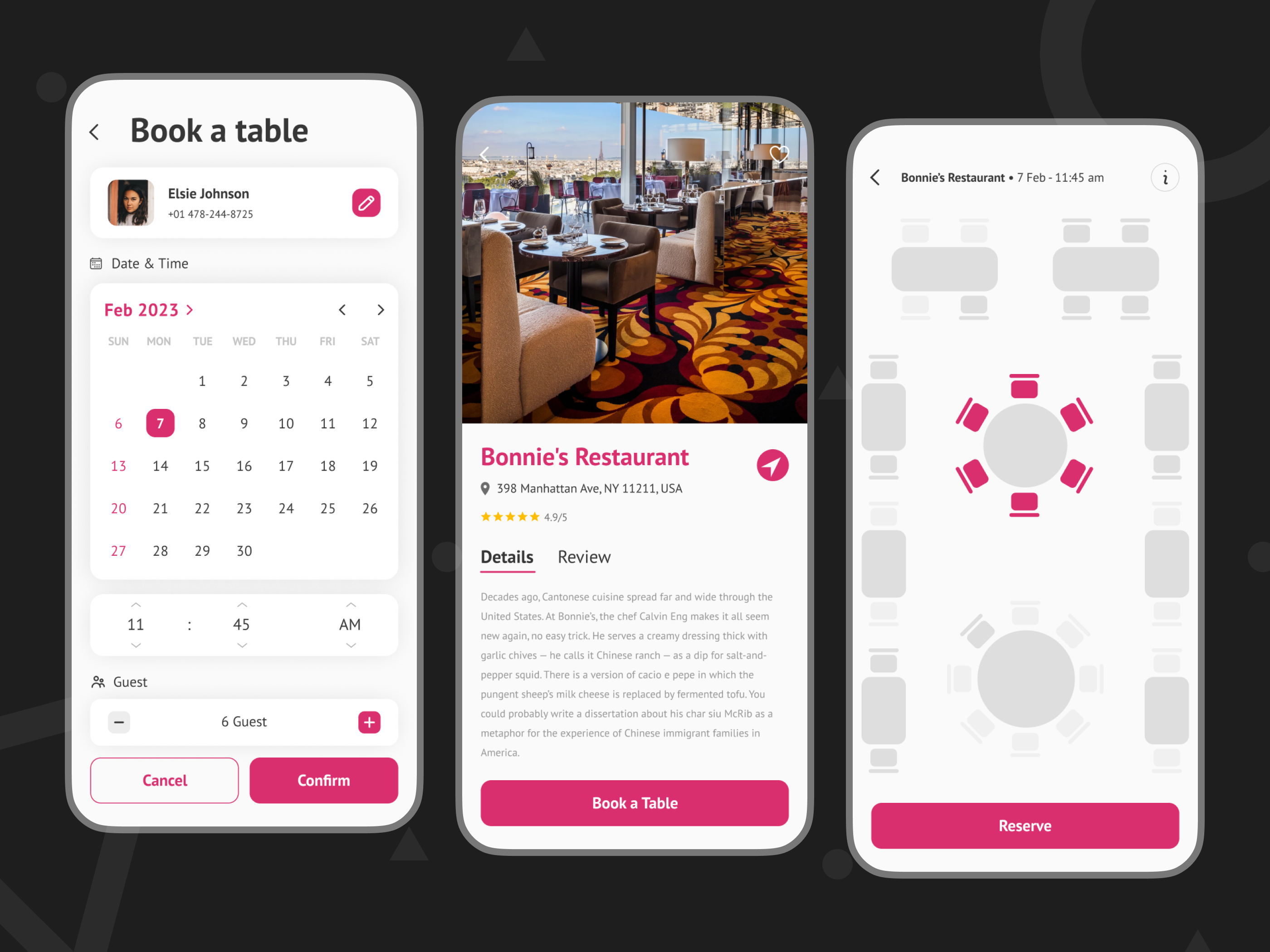 Restaurant Reservation App Designs, Themes, Templates And Downloadable ...