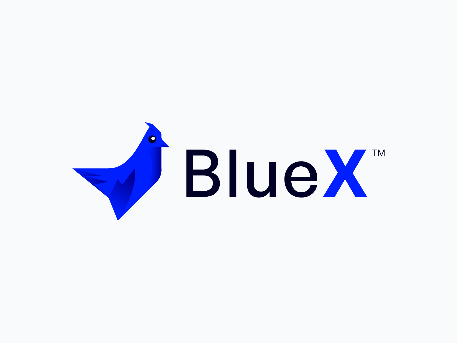 BlueX | Modern Geometric Bird Logo for AI, SaaS & FinTech Brand abstarct logo ai logo birdlogo brandidentity branding fintech fintech logo geometric logo graphic design logo logodesign logomark logos logotype modern logo saas startup branding tech startup technology visual identity