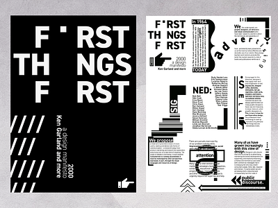 Typographic Posters "First Things First", 2022 adobe ndesign design editorial design graphic design poster poster design typographic poster typoposter