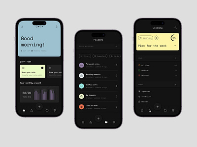 File Manager App collaboration consumer tech dark mode design file manager mobile app productivity retro theme to do list ui ui design ux