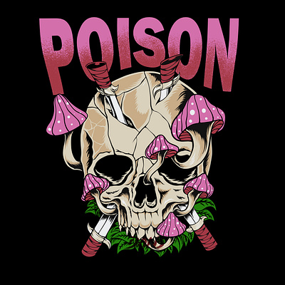 POISON branding design graphic design illustration