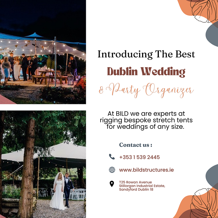 Dublin Wedding & Party Organizer by BILD Tents & Structures on Dribbble