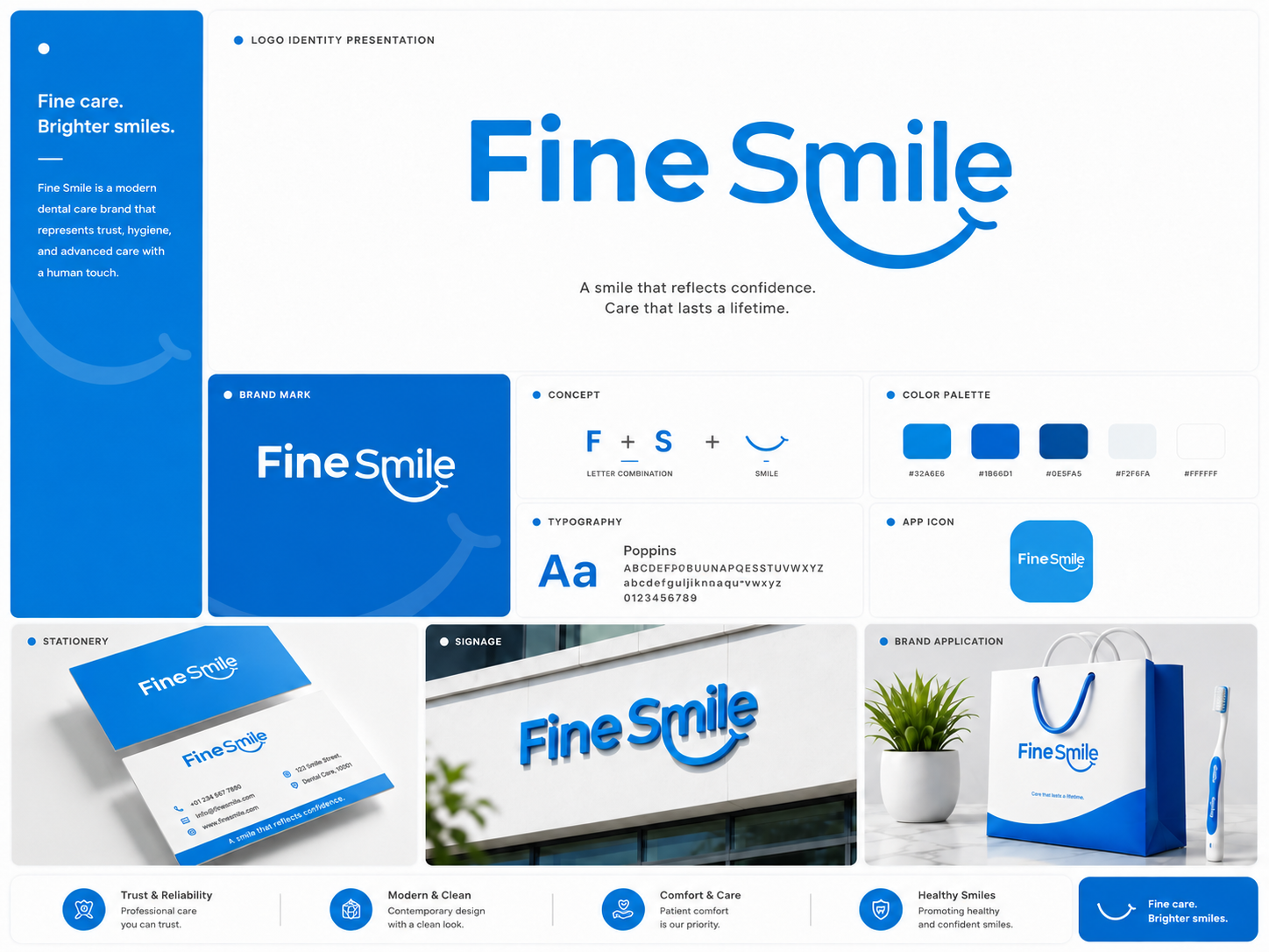 Premium Dental Clinic Logo & Brand Identity . branding graphic design logo typography vector