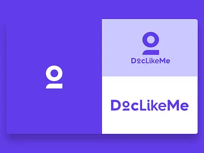 One early proposal for DocLike.me brand branding client work flat freelance logo simple vector