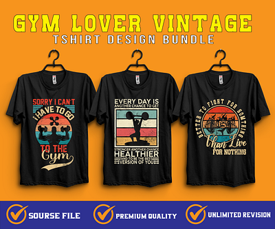 Gym Lover Vintage Tshirt Design barbel tshirt fitness tshirt gym tshirt retro vintage tshirt tshirt design vintage tshirt