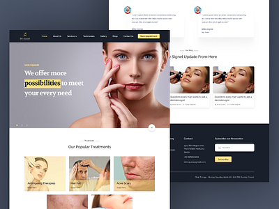 Skin Care Project branding design graphic design illustration logo typography ui ux