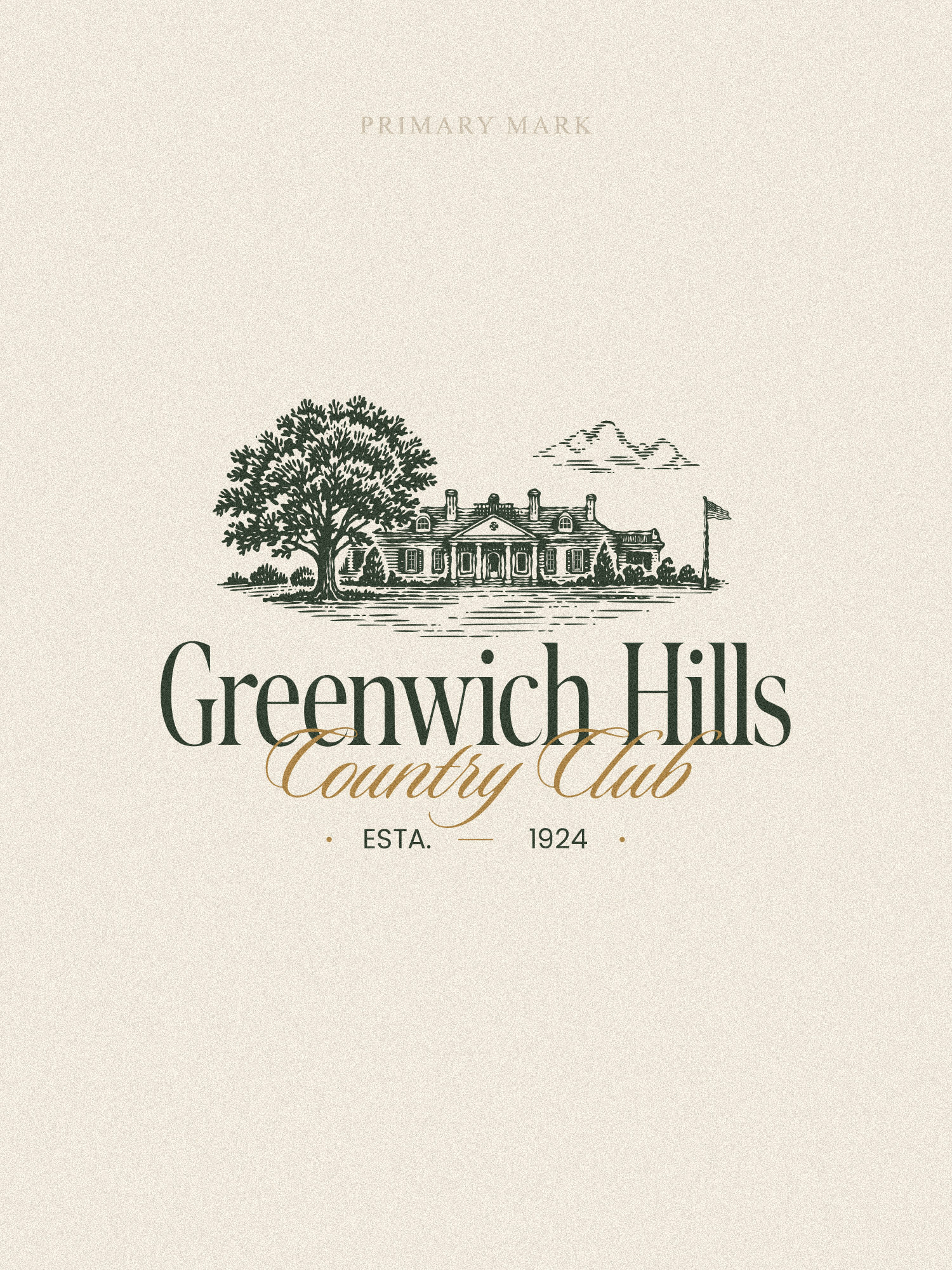 Greenwich Hills - Luxury Country Club Branding brandboard branding country club golf logo luxury old money tennis