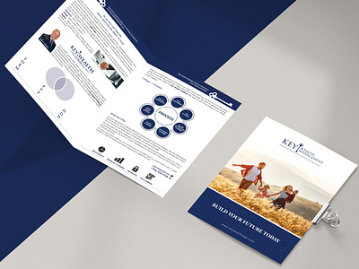 Brochure for Key Wealth Management accounting advisory agency branding key management proccess wealth