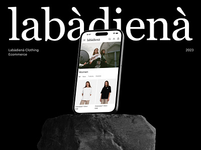 Labadiena Ecommerce Website design ecommerce graphic design juste logo navickaite photography shop shopify typography ui website