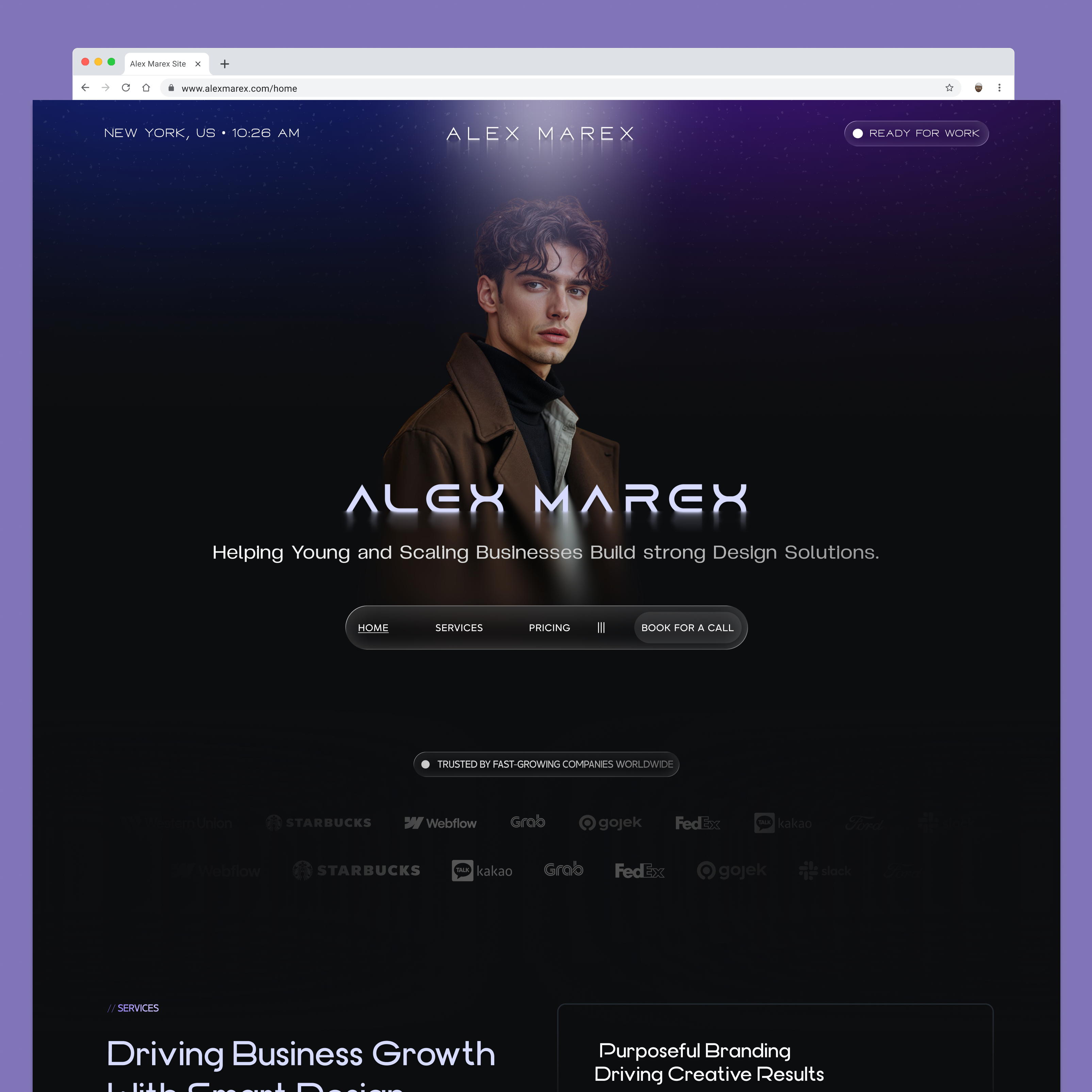 AI Creative Portfolio Website UI UX Design agencywebsite aiwebsite brandidentity businessgrowth creativedirection creativeportfolio darkui dribbbledesign figmadesign futuristicdesign landingpagedesign leadgeneration personalbranding portfoliowebsite premiumwebsite productdesign uiuxdesign webdesign webdesigninspiration websitedesign