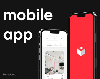 Mobile app for booking jobs co working design figma mobile mobile app uiux
