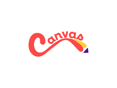 Canvas logo design adobe app icon art brand identity brand identity design brand logo branding color company logo design drawing graphic graphic design icon design illustration illustrator logo logo design pencil logo wordmark logo